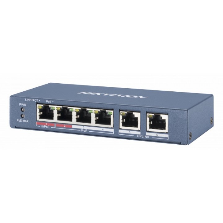 Комутатор Hikvision DS-3E0106HP-E