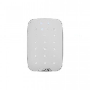 Бездротова сенсорна клавіатура Ajax KeyPad Plus біла